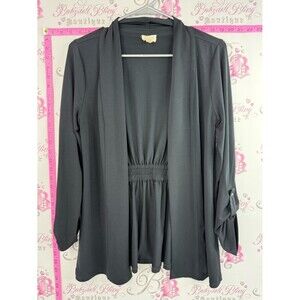 Griege cardigan open style flowy Black Open-Front Women's Cardigan Sweater